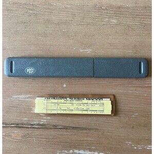 Two Slide Rulers Sterling Post Pocket Metric Converter Mechanical Calculators
